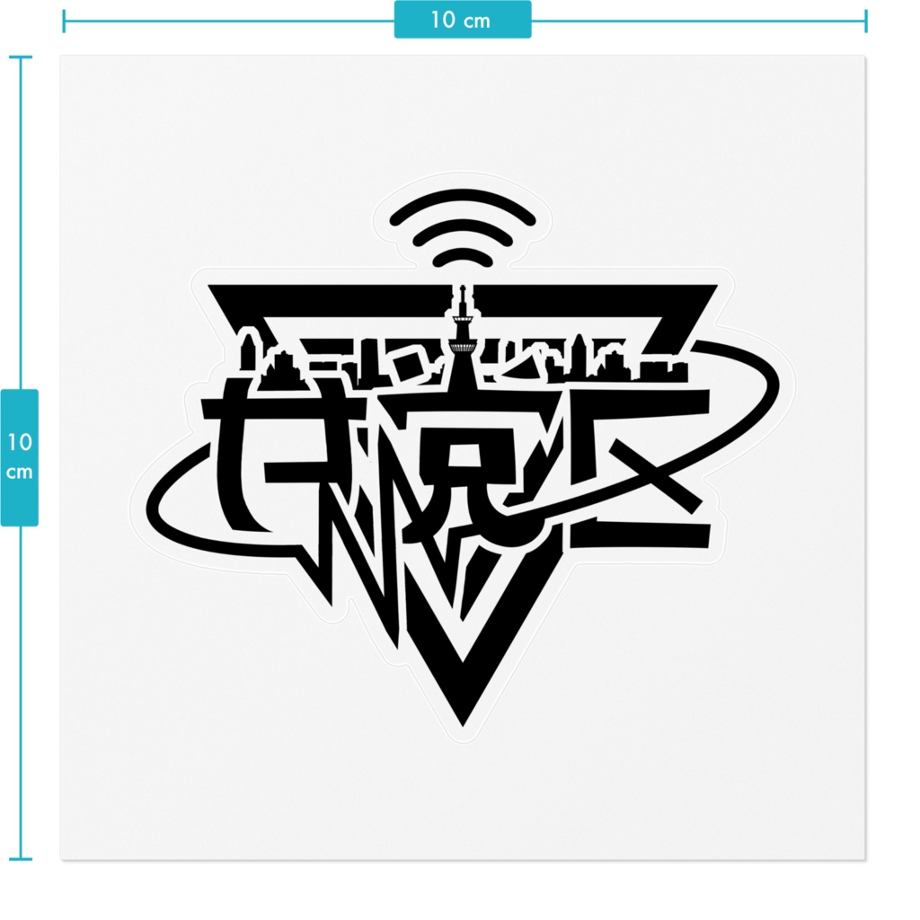 甘党区ステッカー