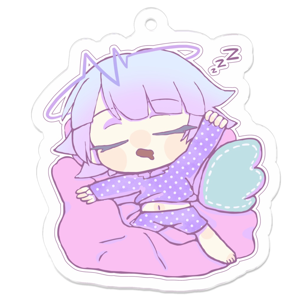 寝落ち謝罪アクリルキーホルダー