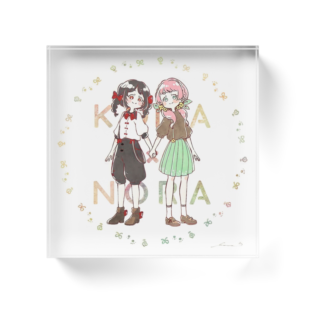 こまのらアクリルブロック