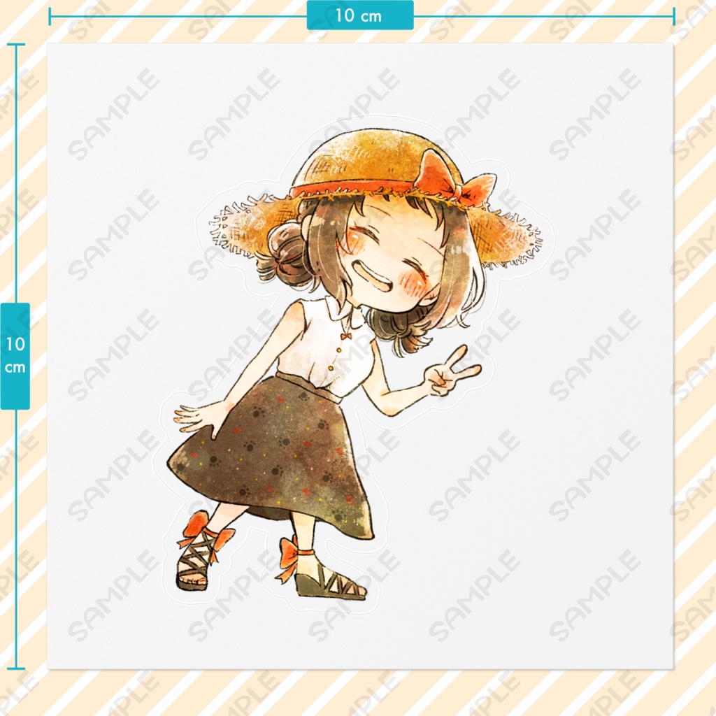 乃羅(バカンスver)ステッカー