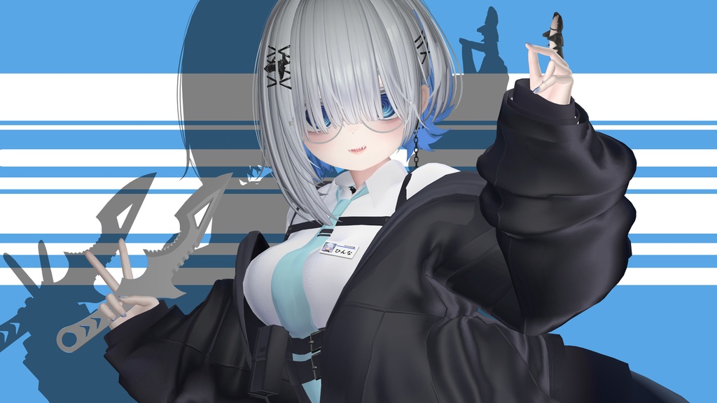 【VRChat想定】シャークナイフ-Shark Knife-