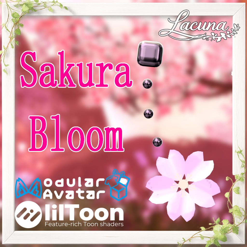 【VRChat向けアクセサリー】SakuraBloom - Earring