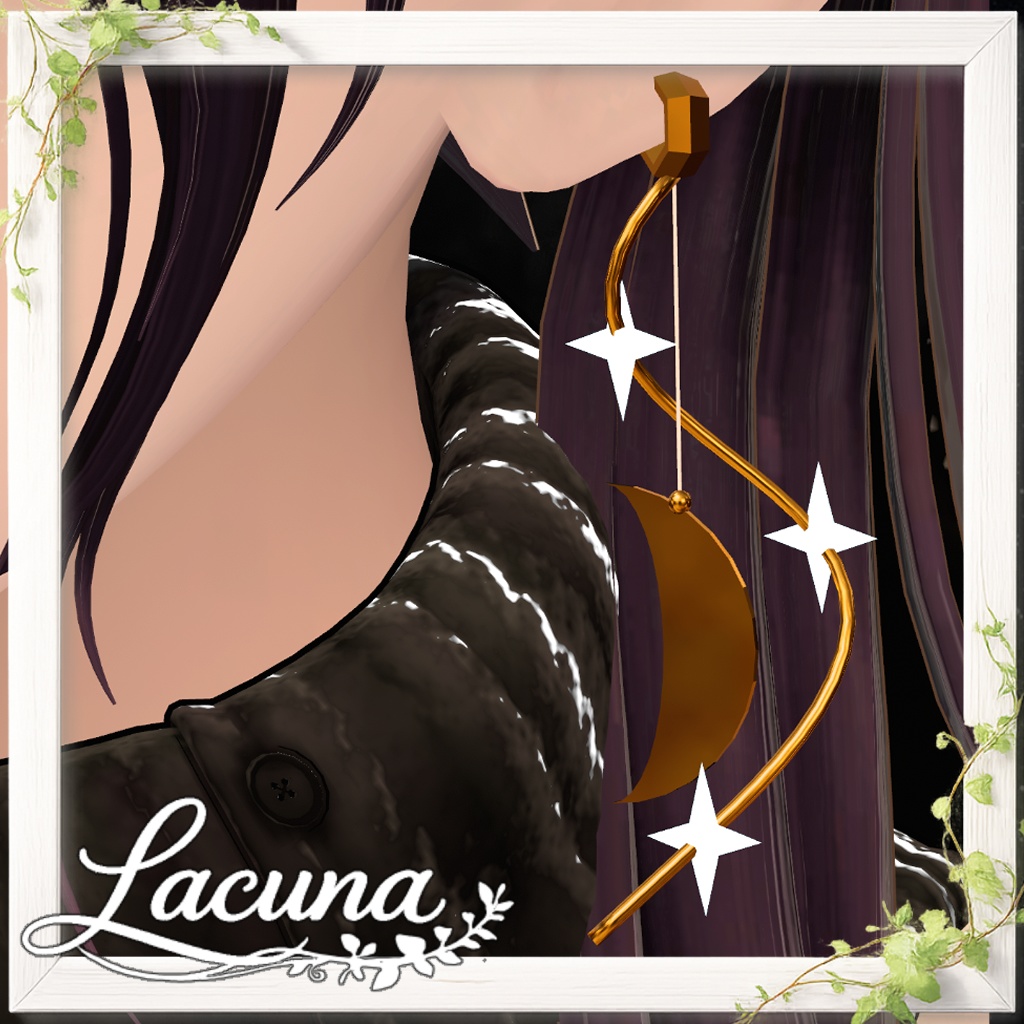 【VRChat向けアクセサリー】MoonLight - Earring