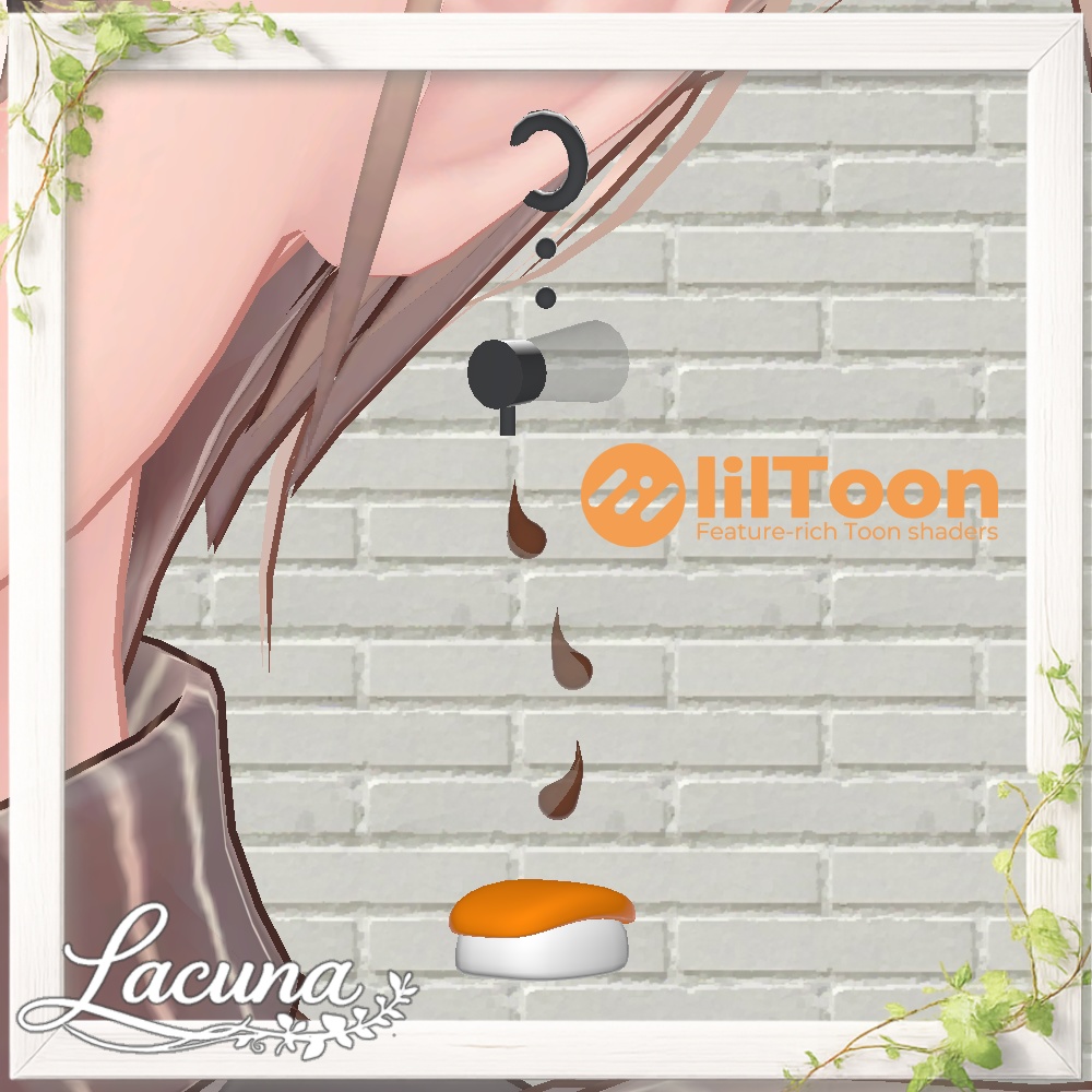 【VRChat向けアクセサリー】OSUSHI - Earring