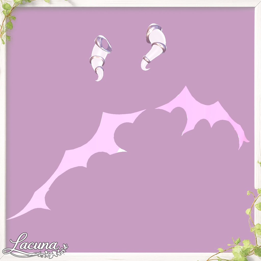 【VRChat向けアクセサリー】Magical Devil - Wing & Horn