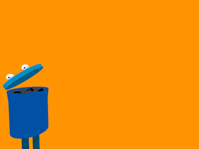 ゴミ箱人間【オリジナル3Dモデル】