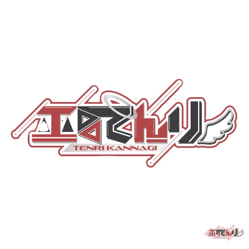 巫てんり BIGロゴステッカー