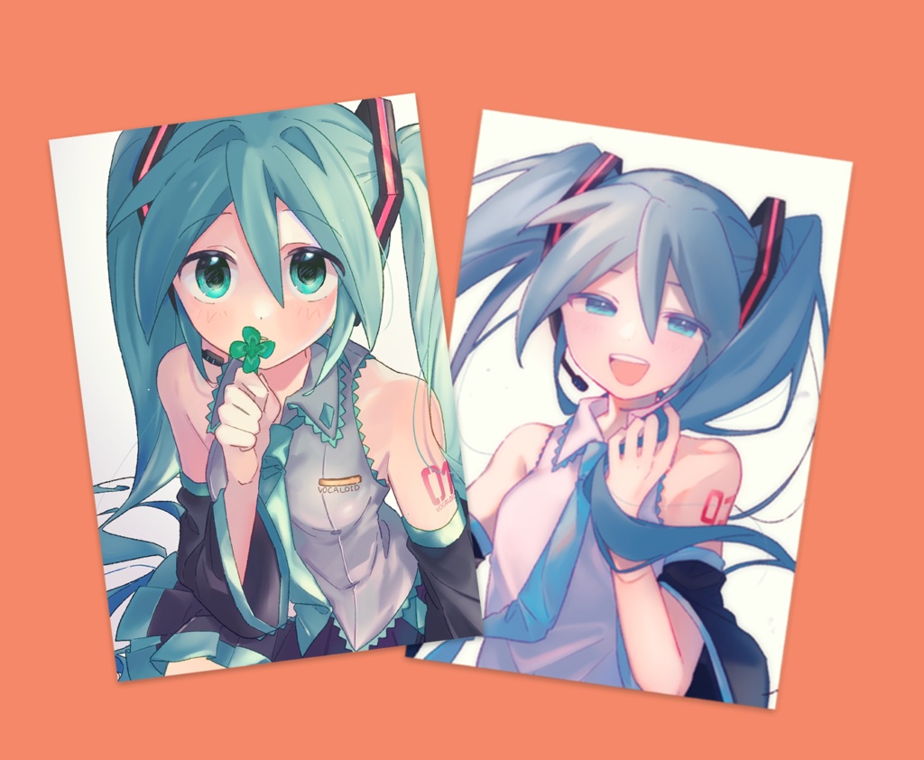 初音ミク　ポストカード