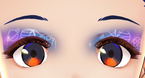 Galaxy Eyeshadow Skin Texture for VRoid Studio