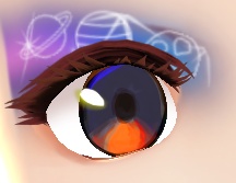 Galaxy Eyeshadow Skin Texture for VRoid Studio