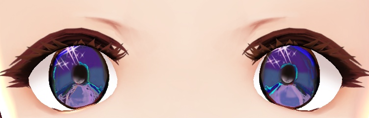 Basic purple-blue lunar iris texture for VRoid Studio (PLEASE READ THE DESCRIPTION!)