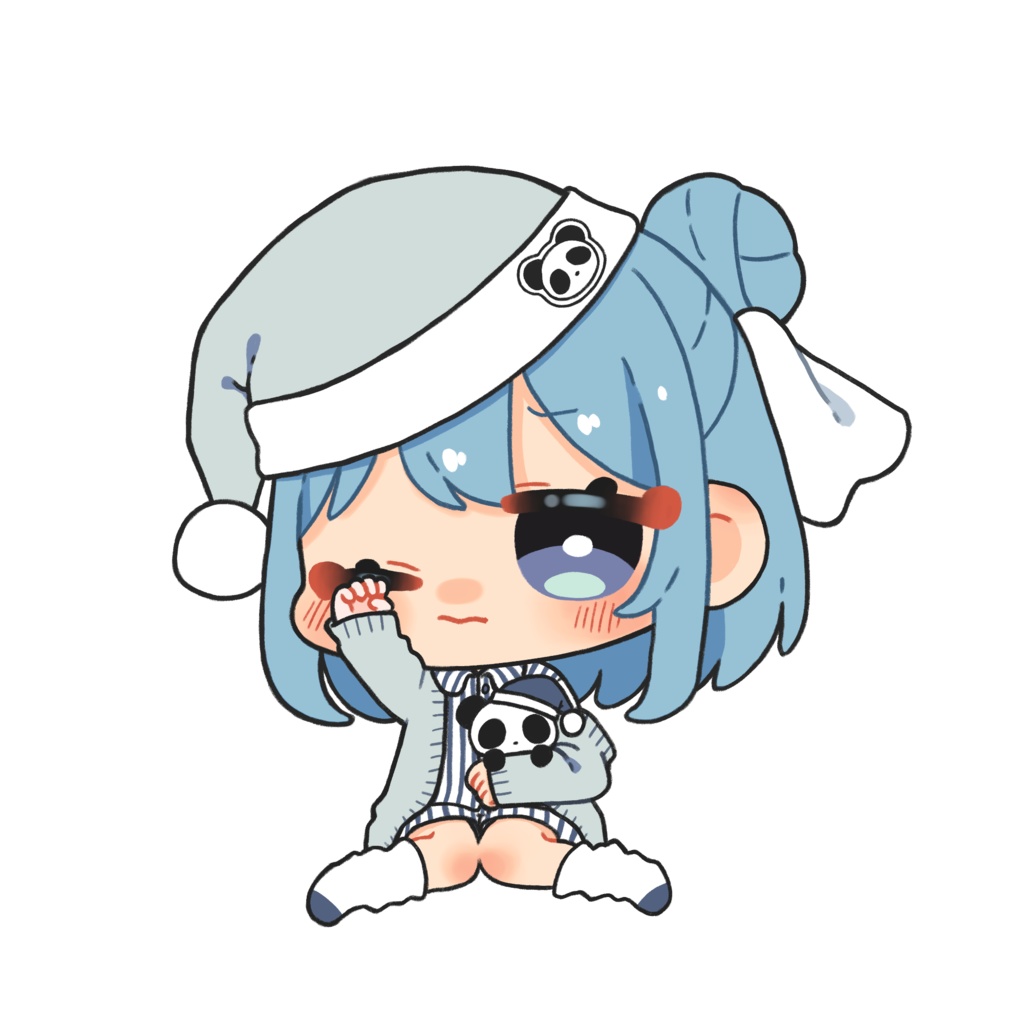 ひゆめれいあ&デイデイ ねむねむキーホルダー🐼