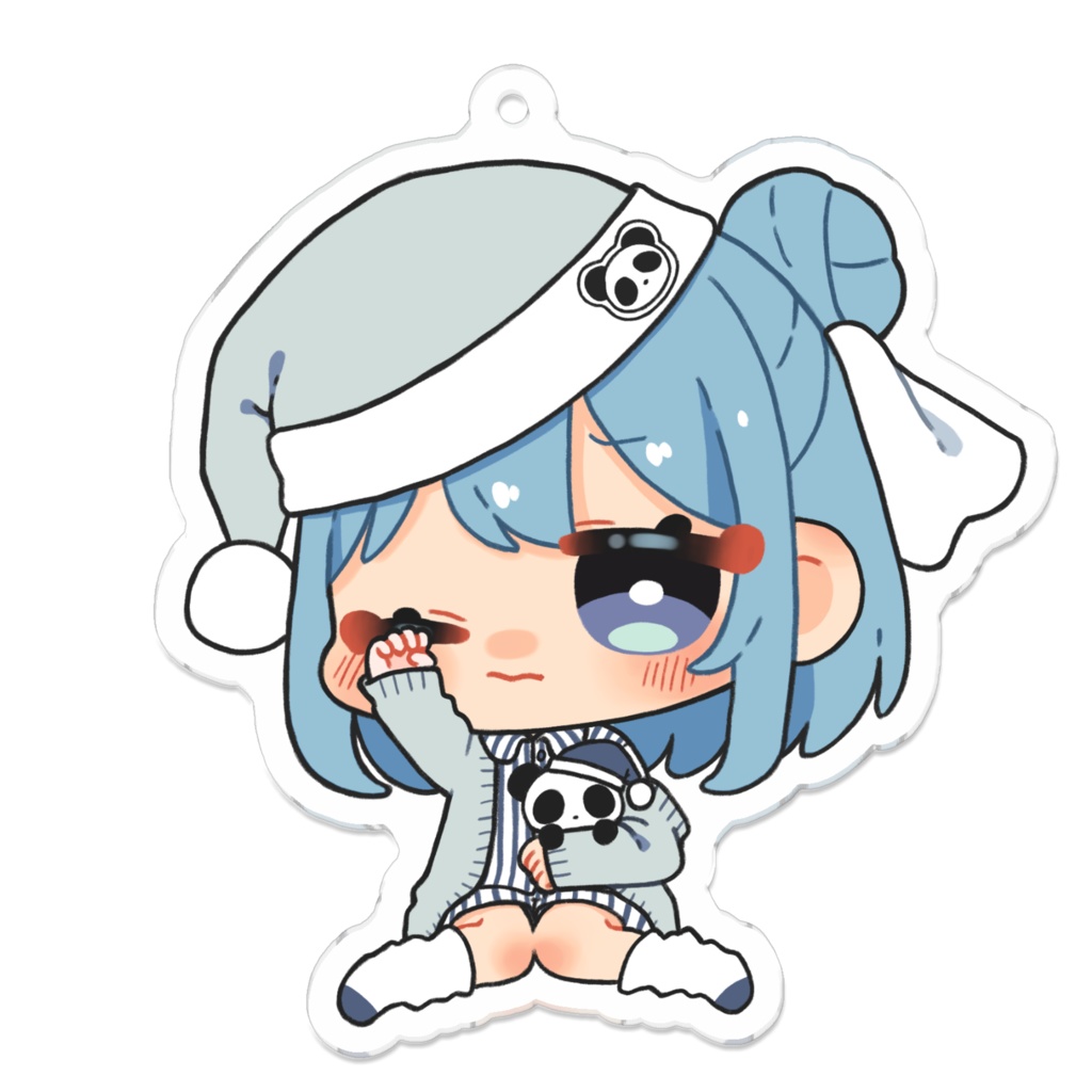 ひゆめれいあ＆デイデイ　ねむねむキーホルダー🐼