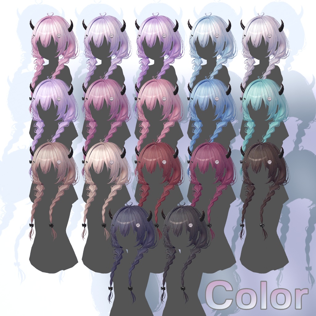 [11 Avatars] Twin Braid Hair 缩略图 8
