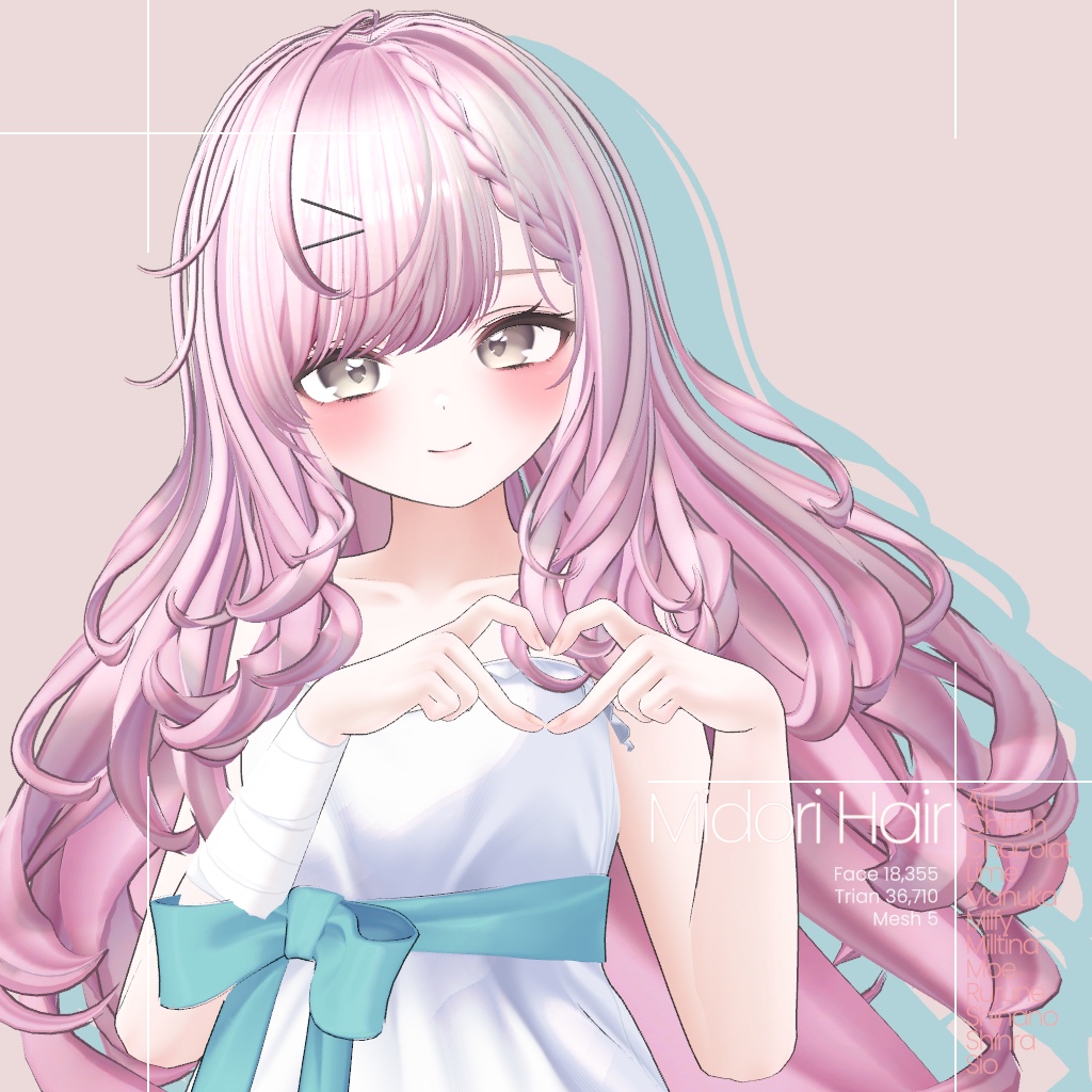[12 Avatars] Midori Hair 缩略图 3