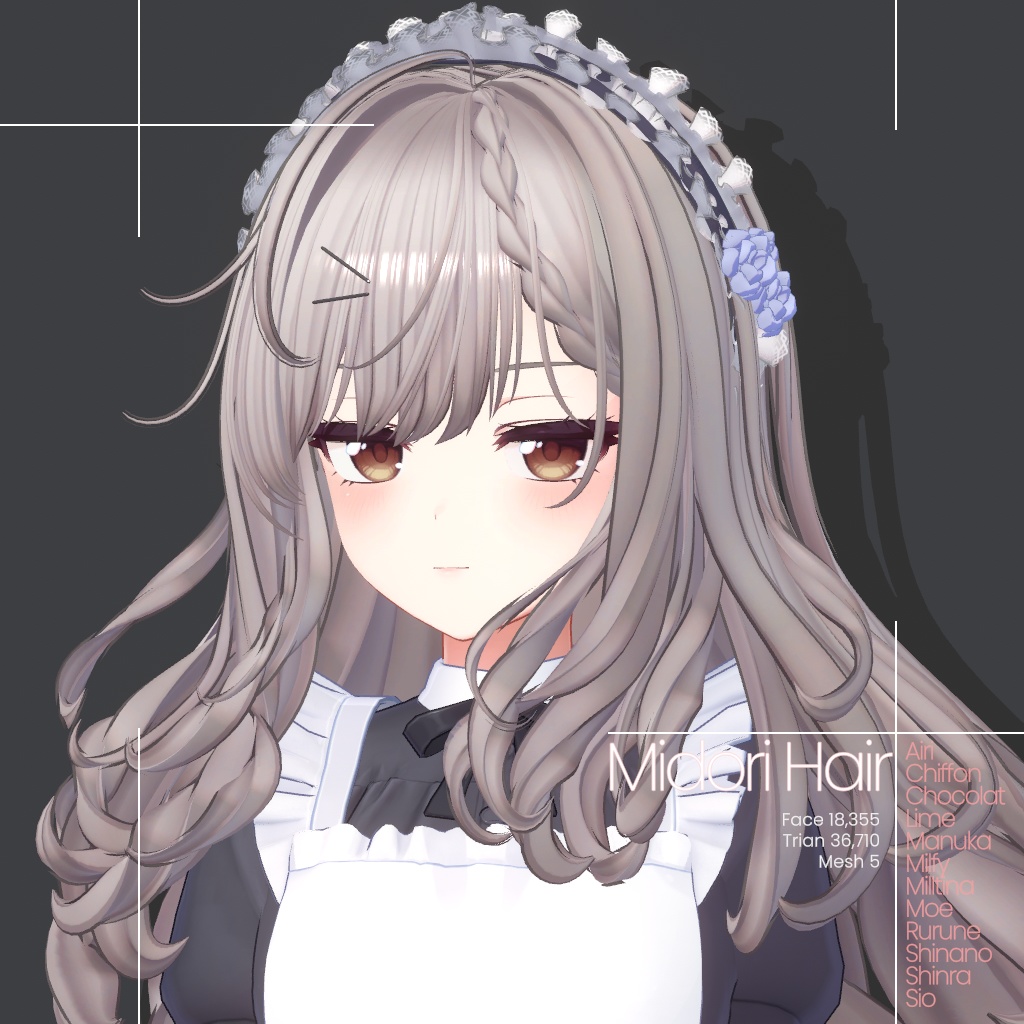 [12 Avatars] Midori Hair 缩略图 5