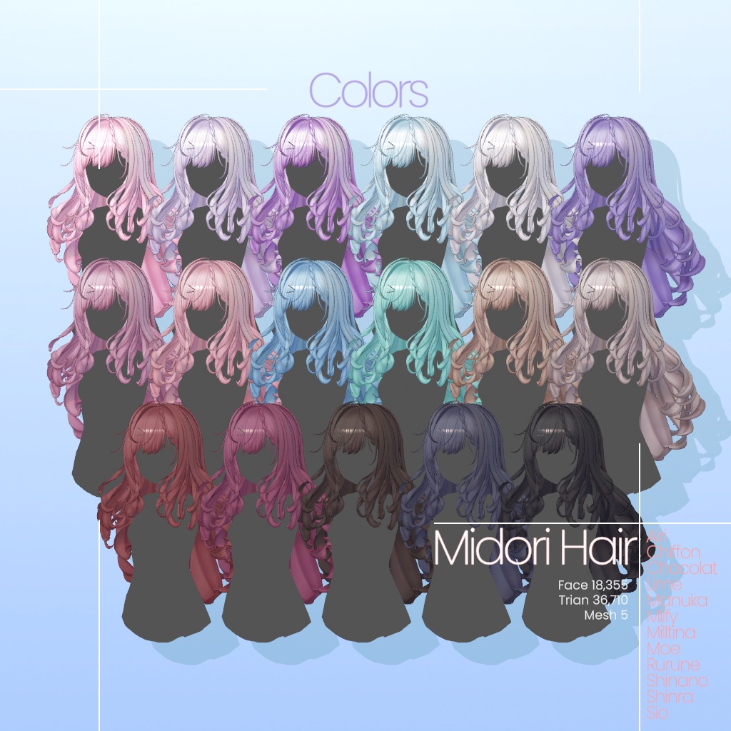 [12 Avatars] Midori Hair 缩略图 8