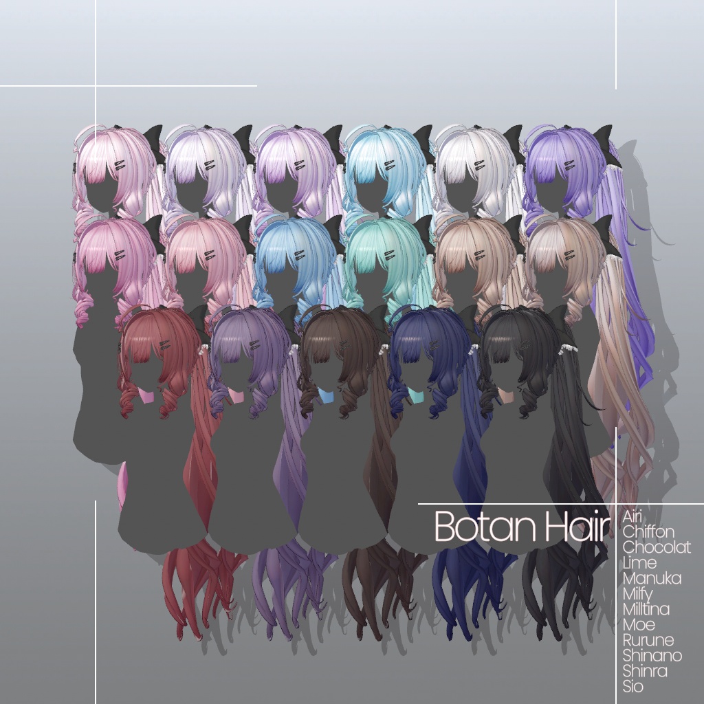 [12 Avatars] Botan Hair 缩略图 11