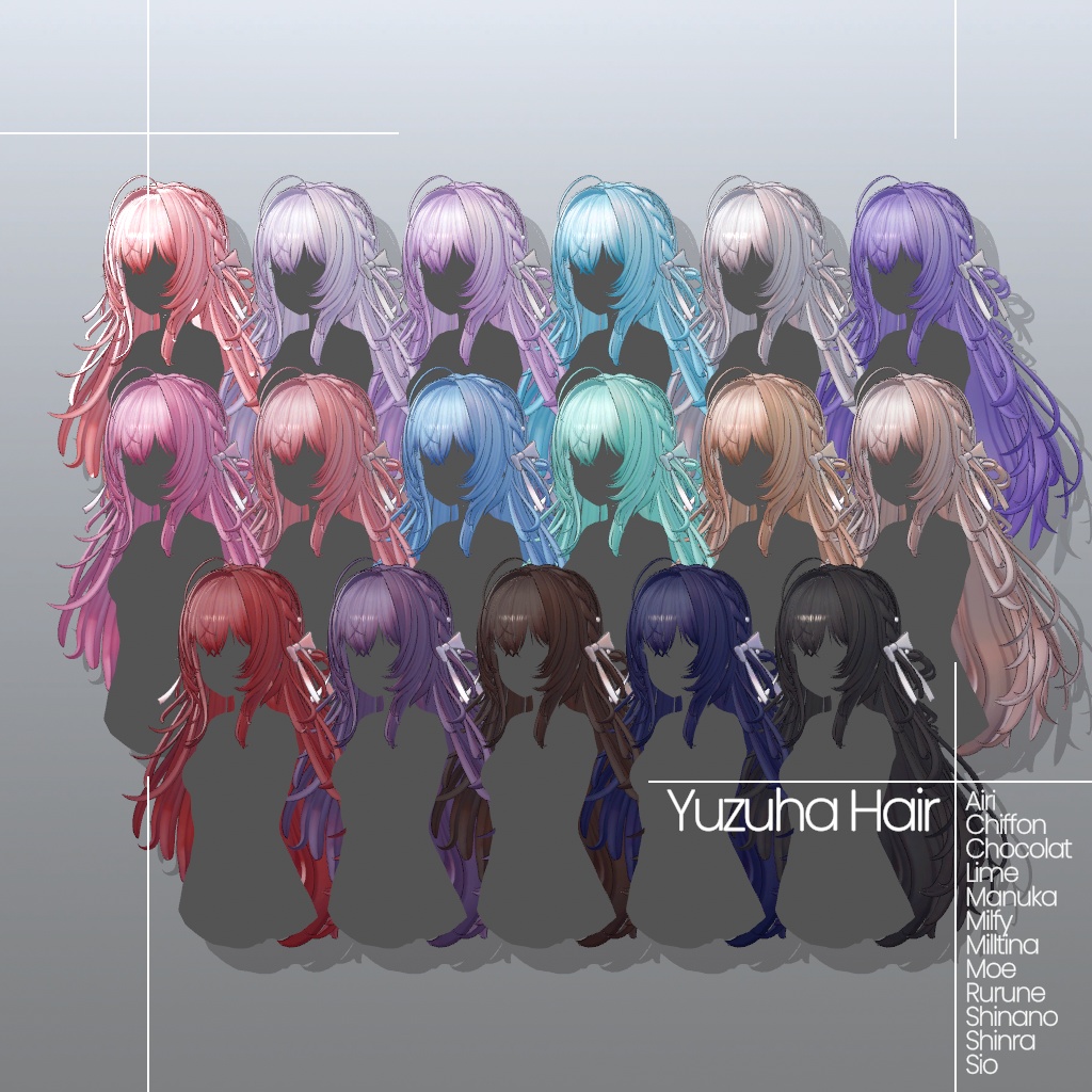 [12 Avatars] Yuzuha Hair 缩略图 9