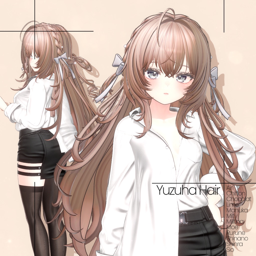 [12 Avatars] Yuzuha Hair 缩略图 8
