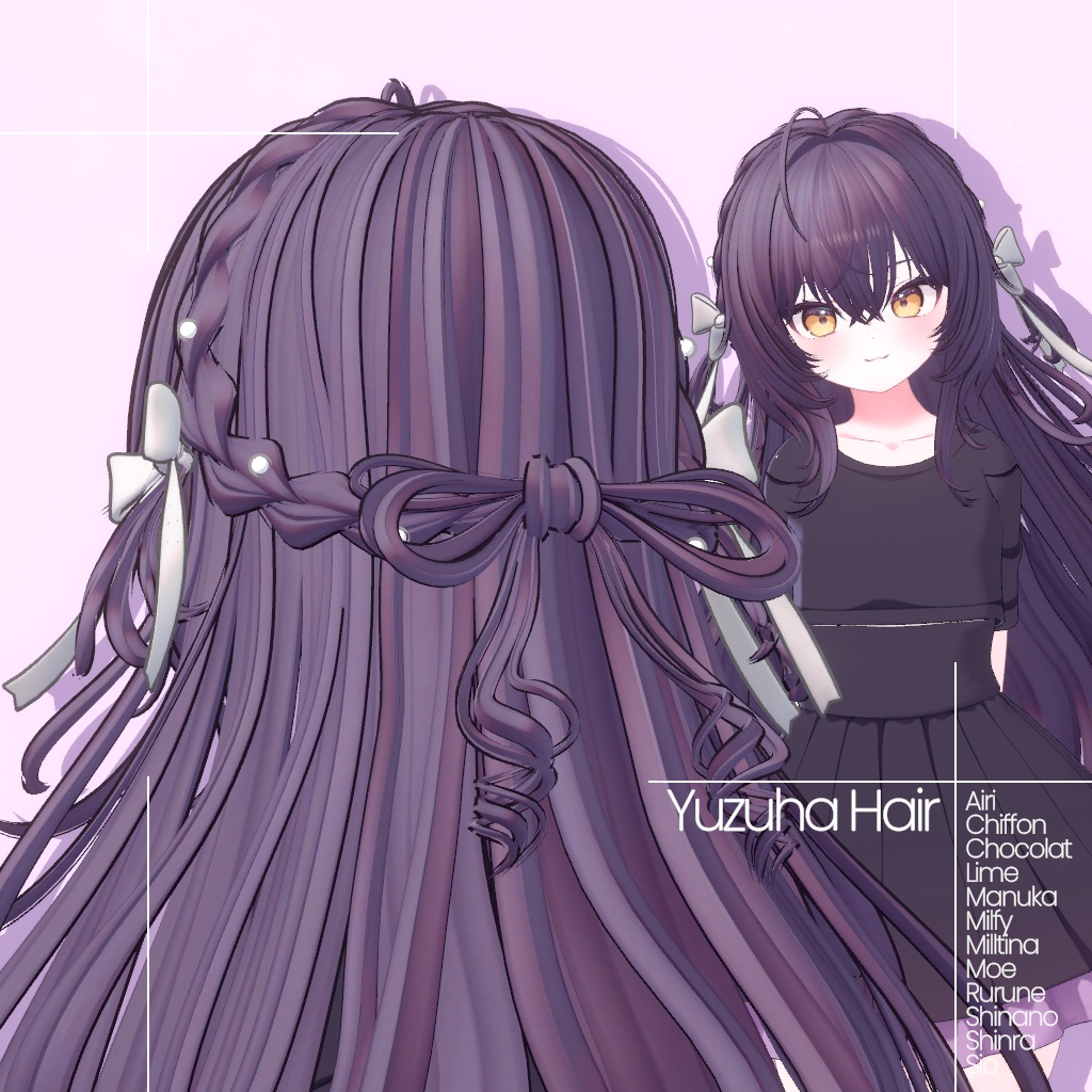 [12 Avatars] Yuzuha Hair 缩略图 6