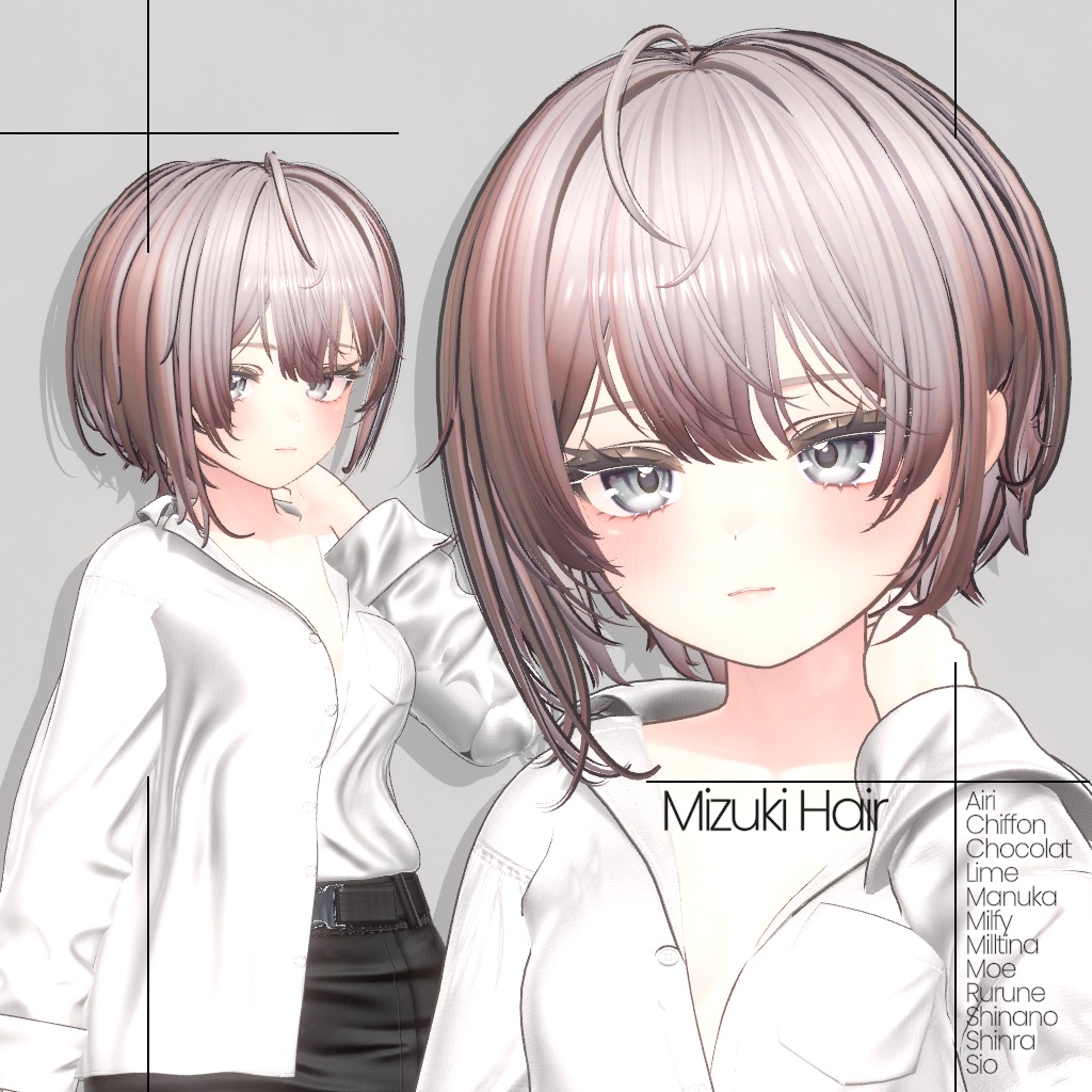 [12 Avatars] Mizuki Hair 缩略图 3