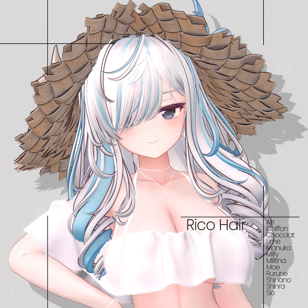 [12 Avatars] Riko Hair 缩略图 5