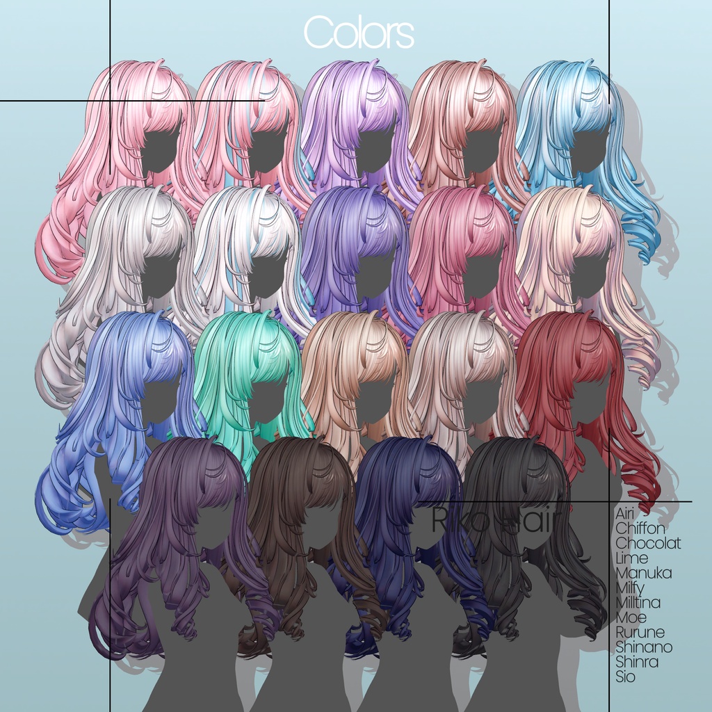 [12 Avatars] Riko Hair 缩略图 7