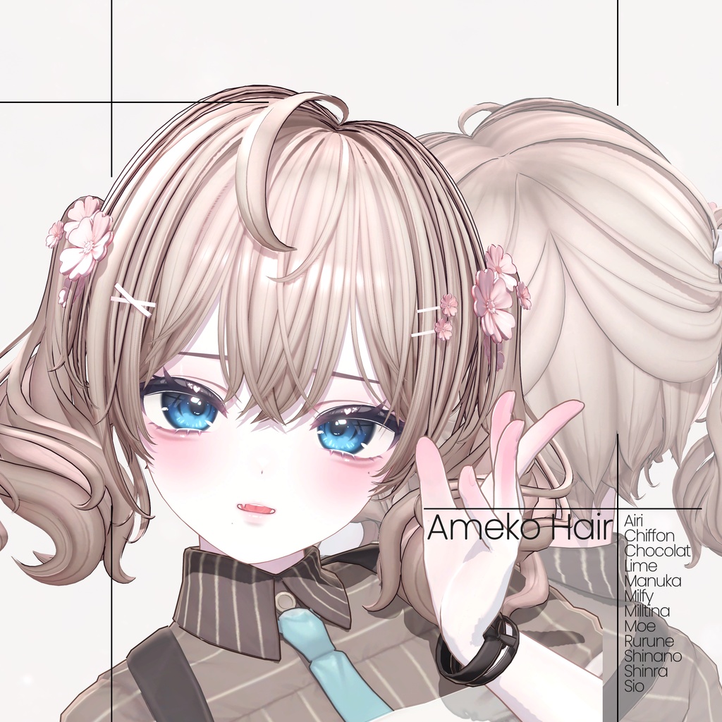 [12 Avatars] Ameko Hair 缩略图 7