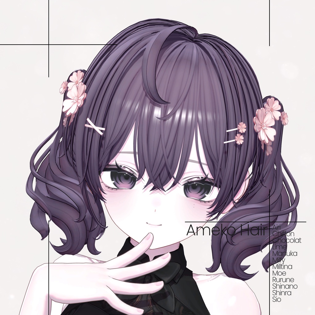 [12 Avatars] Ameko Hair 缩略图 6