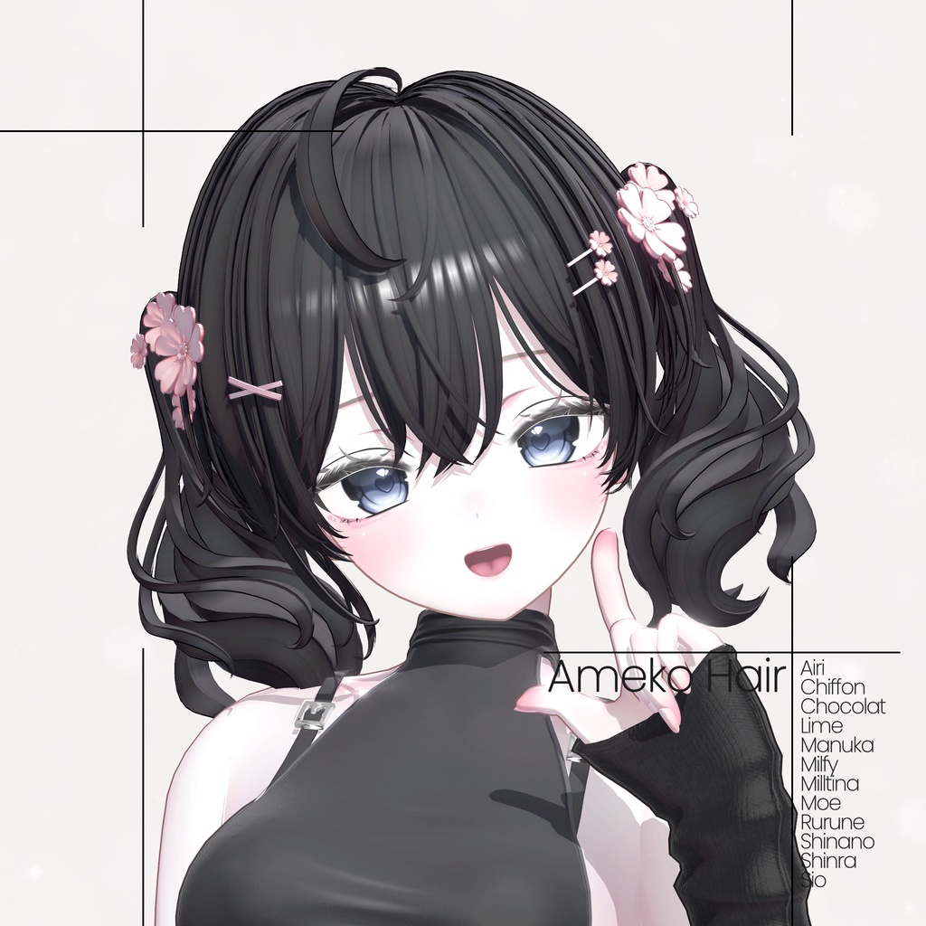 [12 Avatars] Ameko Hair 缩略图 3