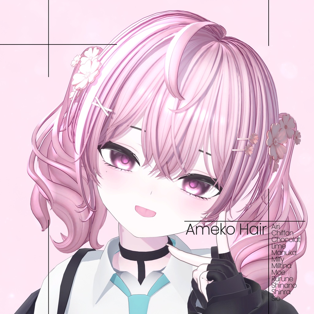 [12 Avatars] Ameko Hair 缩略图 2