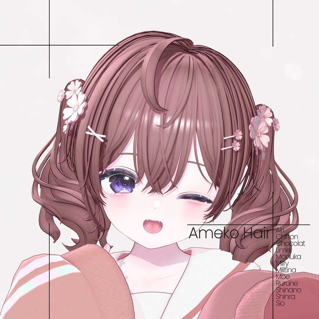 [12 Avatars] Ameko Hair 缩略图 5