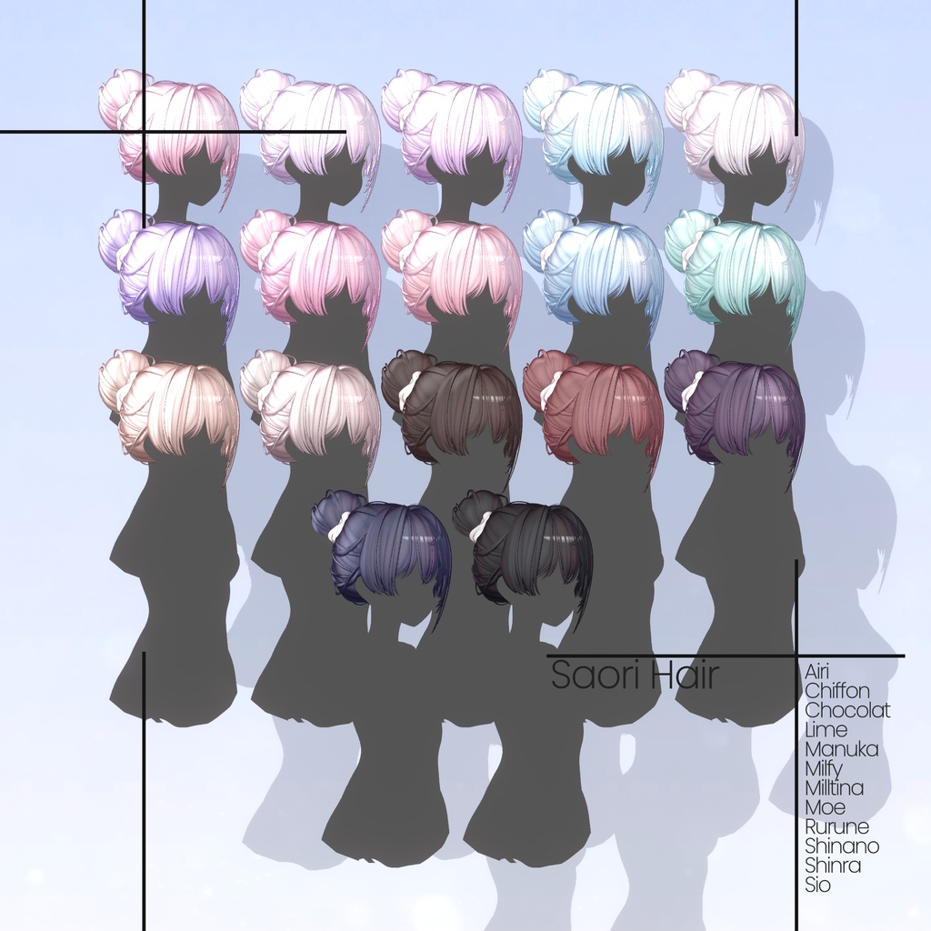 [12 Avatars] Saori Hair 缩略图 6