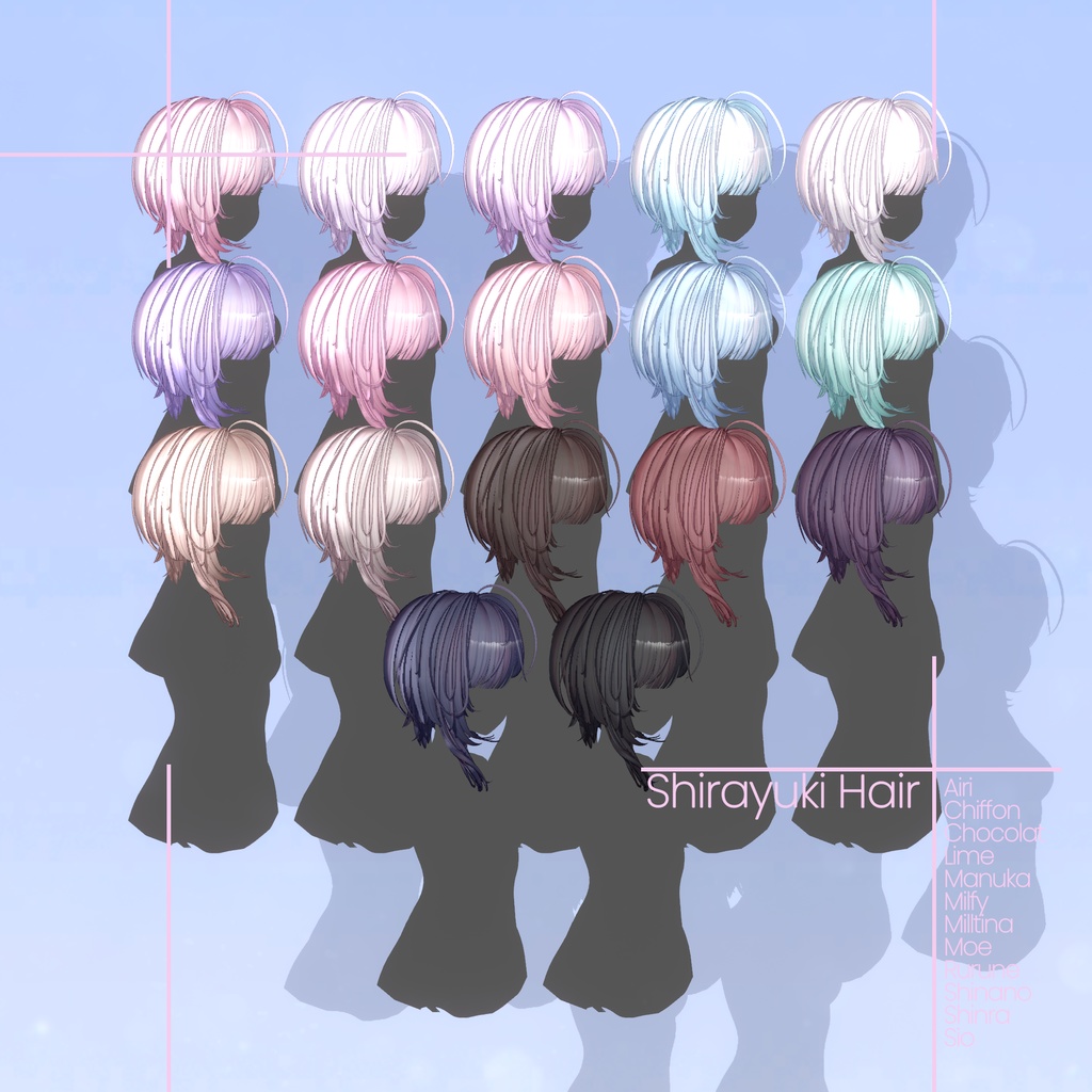 [12 Avatars] Shirayuki Hair 缩略图 13