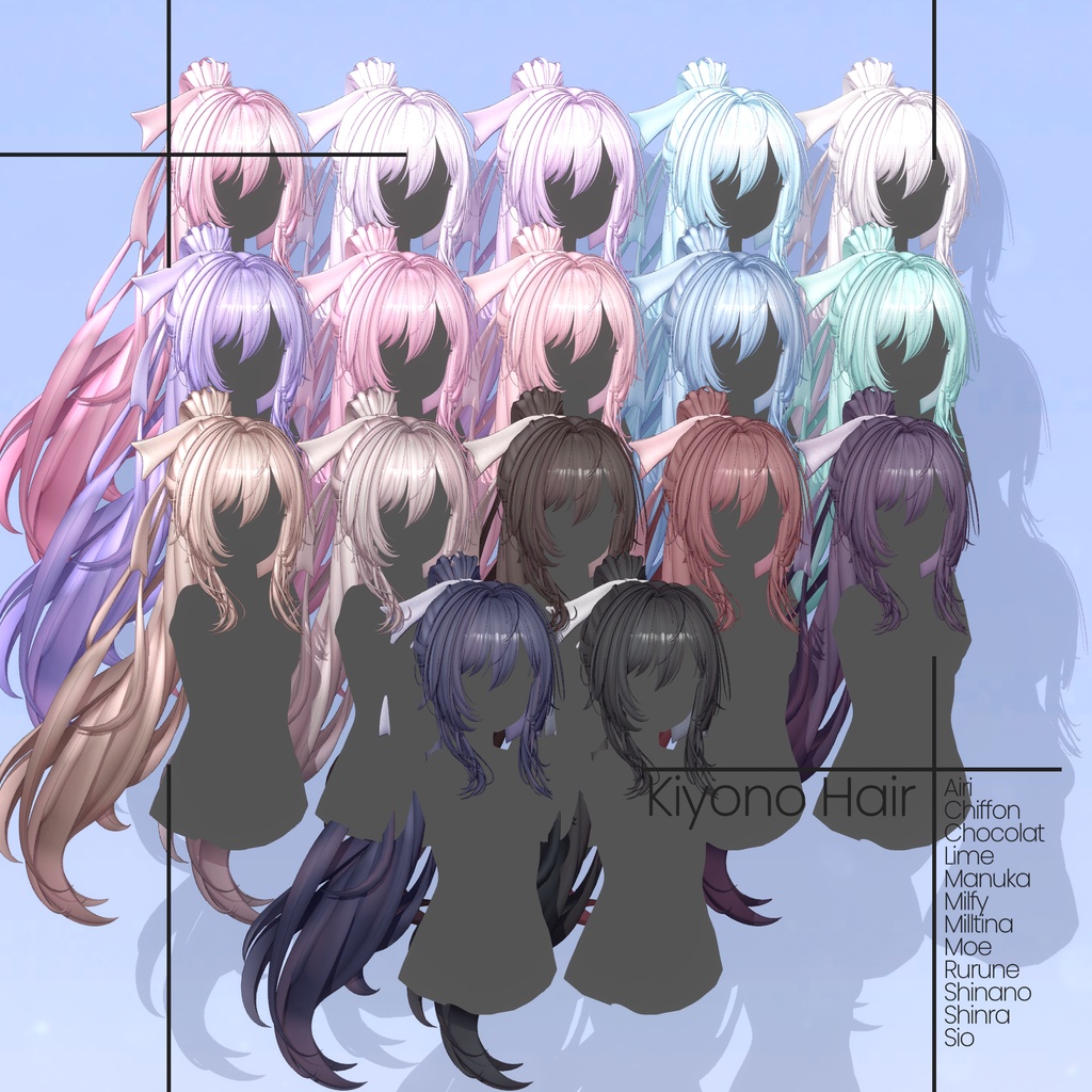 12 Avatars] Kiyono Hair - KitsuZuri - BOOTH