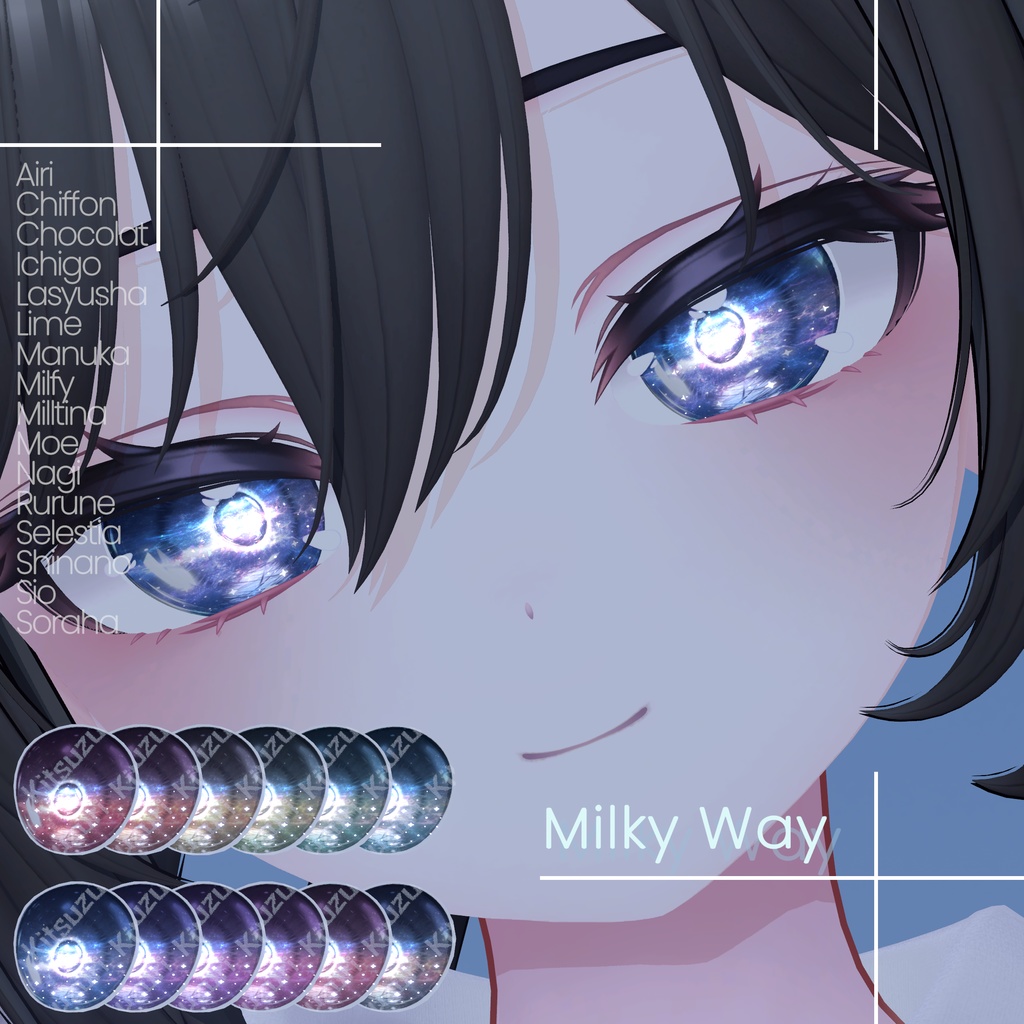 【16 Avatars】 Milky way Eye Textures