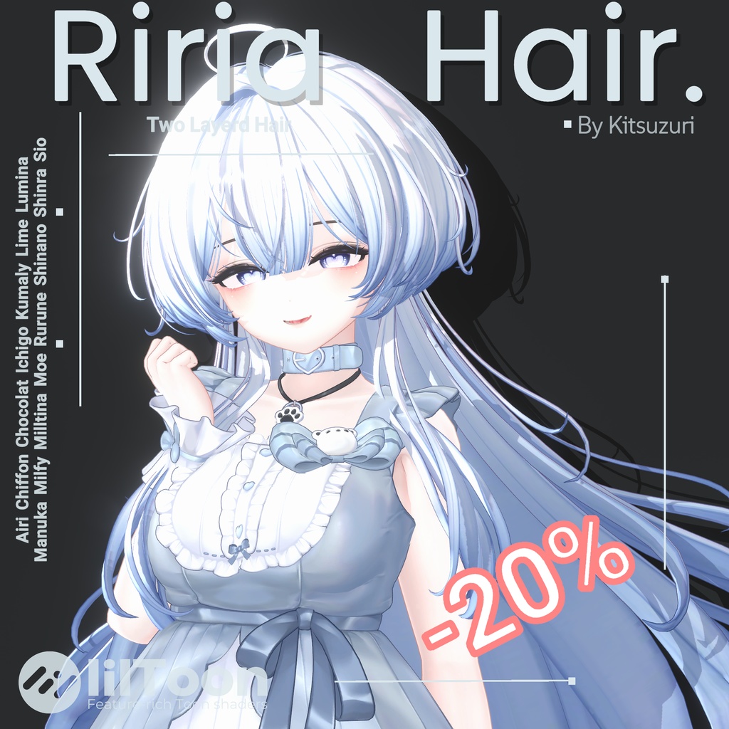 -20% [15 Avatars] Riria Hair
