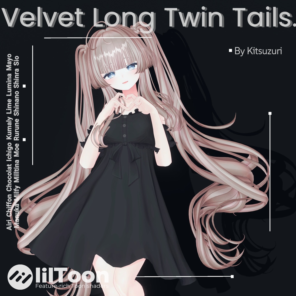 [16 Avatars] Velvet Long Twin Tails Hair 缩略图 4