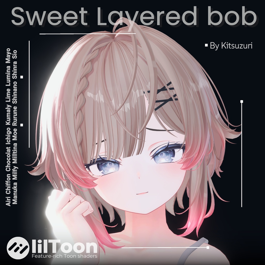 [16 Avatars] Sweet Layered bob Hair