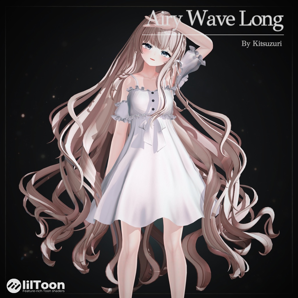 [16 Avatars] Airy Wave Long Hair