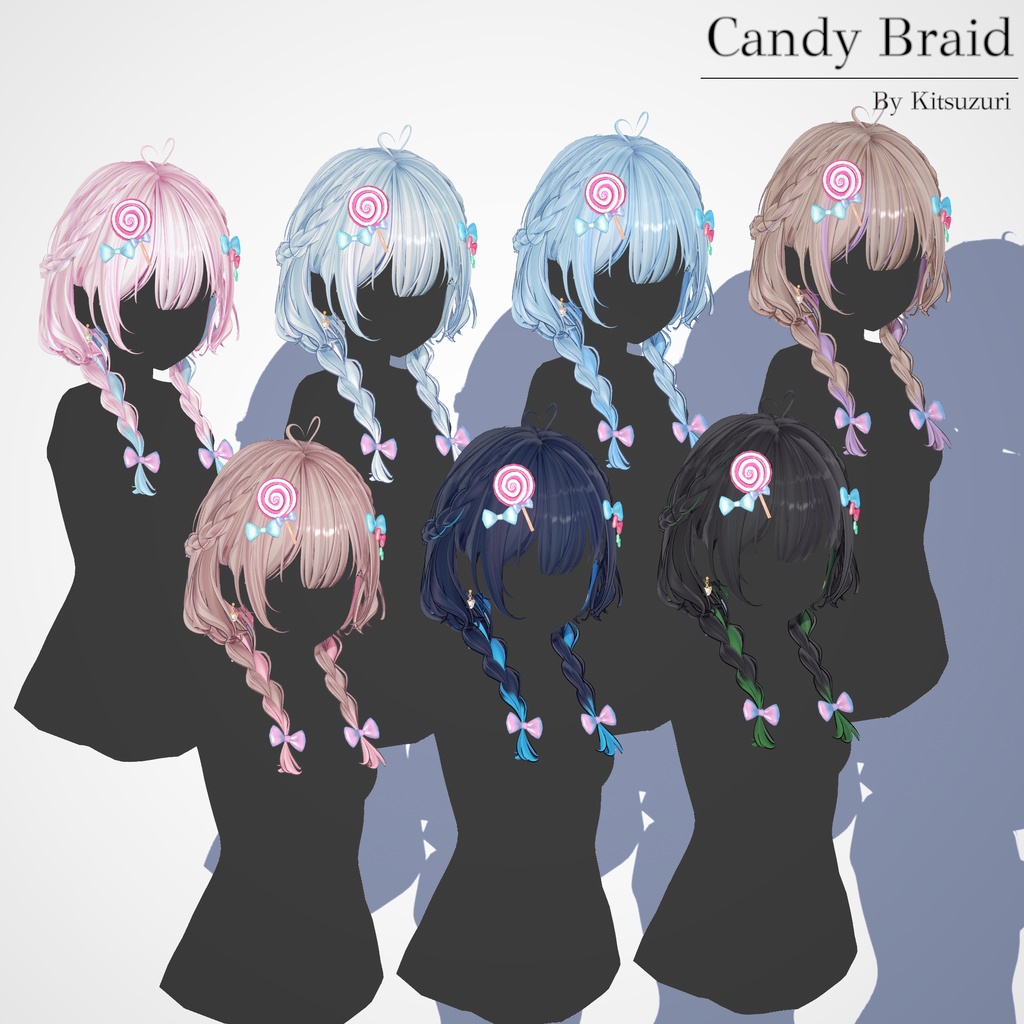 ✨Sale 中✨ [17 Avatars] Candy Braid Hair 缩略图 6