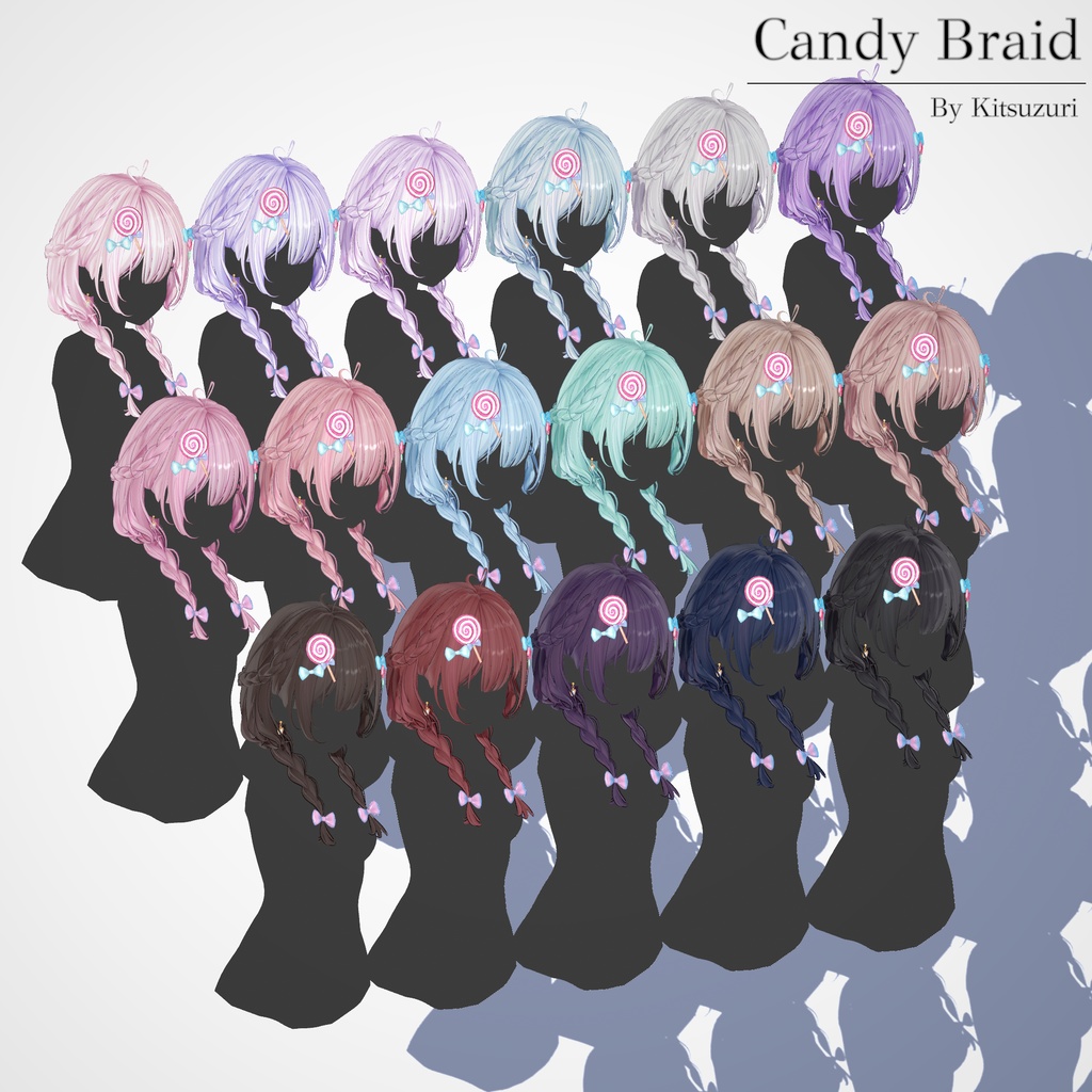 ✨Sale 中✨ [17 Avatars] Candy Braid Hair 缩略图 7