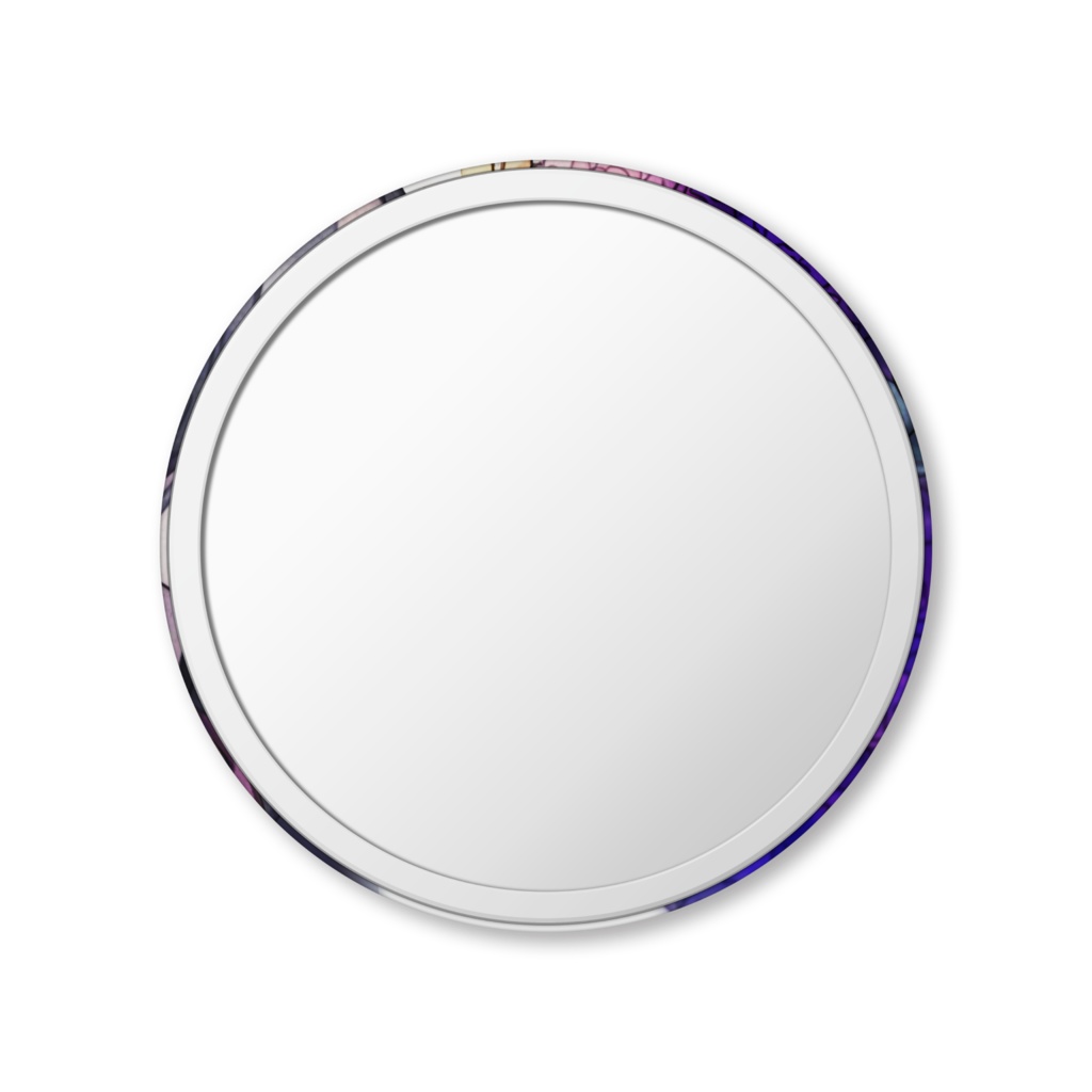 花とレディ【缶ミラー75mm】