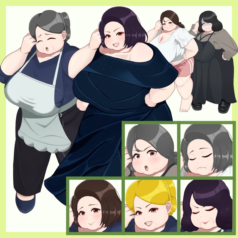 【差分大量！】ぽっちゃりさんの汎用立ち絵