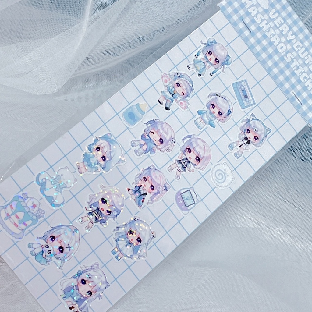 ましろちゃんのキラキラシール