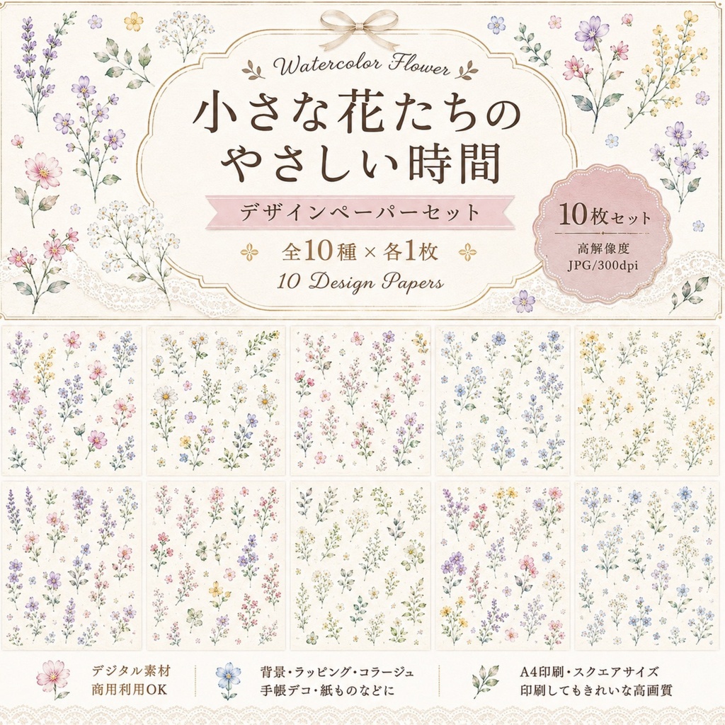 小さな花たちのやさしい時間