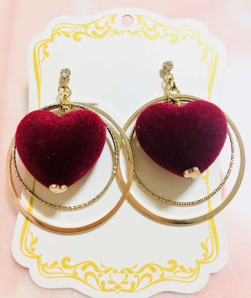 ゆらゆらハートイヤリング