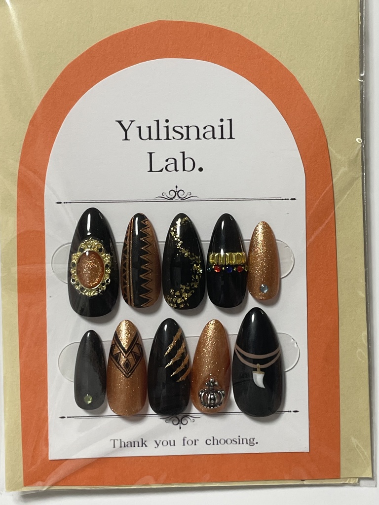 【Mサイズ現品】ツイステ風　概念ネイル　2寮のみ　※即日発送