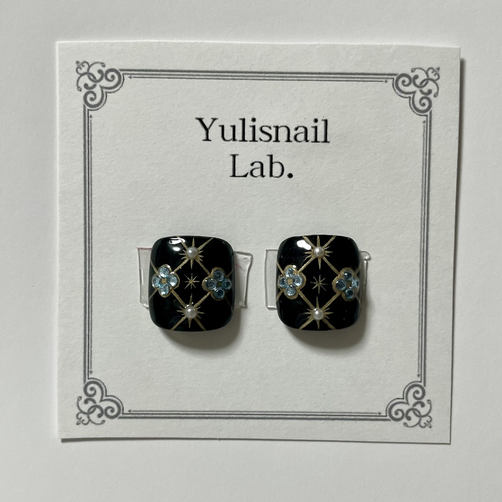 【ペディチップ】ツイステ5周年衣装 "ブレイジングジュエル" 概念ネイル